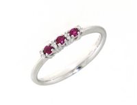 Anello Mirco Visconti Donna in Oro bianco Rubino 0.13 Ct HN30/10-14 - HN30/10-14